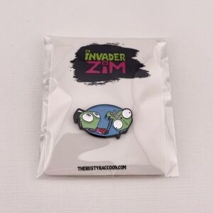 Zim With Gir Invader Zim Enamel Pin Approximately 1”